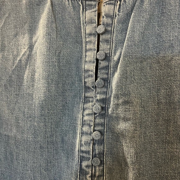 J Crew Indigo Button-Up Shift Dress, NEW - Picture 7 of 11